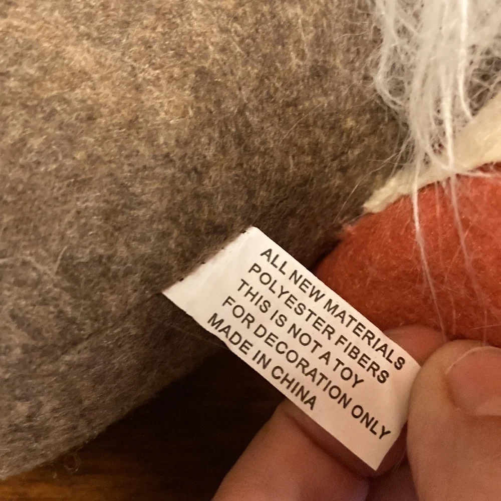 NWT!  FALL FOR YOU Thanksgiving Felted STUFFED Turkey Gnome